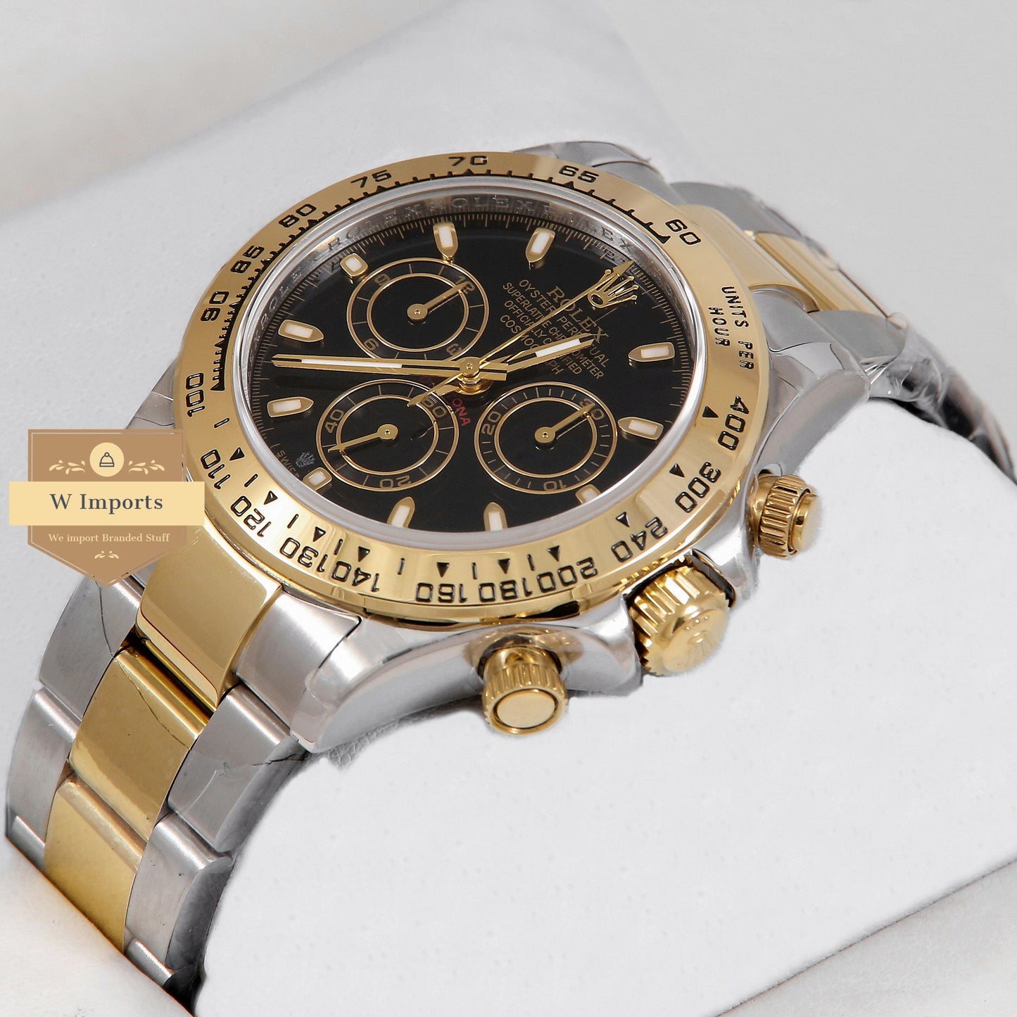 Latest Collection 40 Two Tone Yellow Gold With Black Dial Automatic Watch EW Made