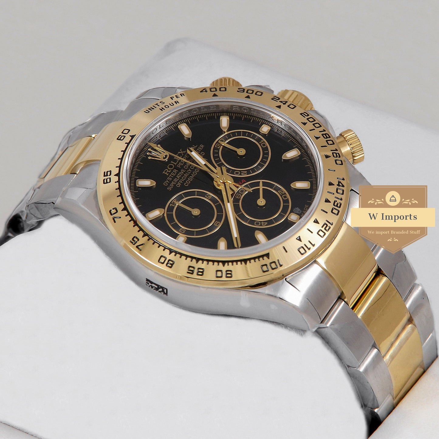Latest Collection 40 Two Tone Yellow Gold With Black Dial Automatic Watch EW Made