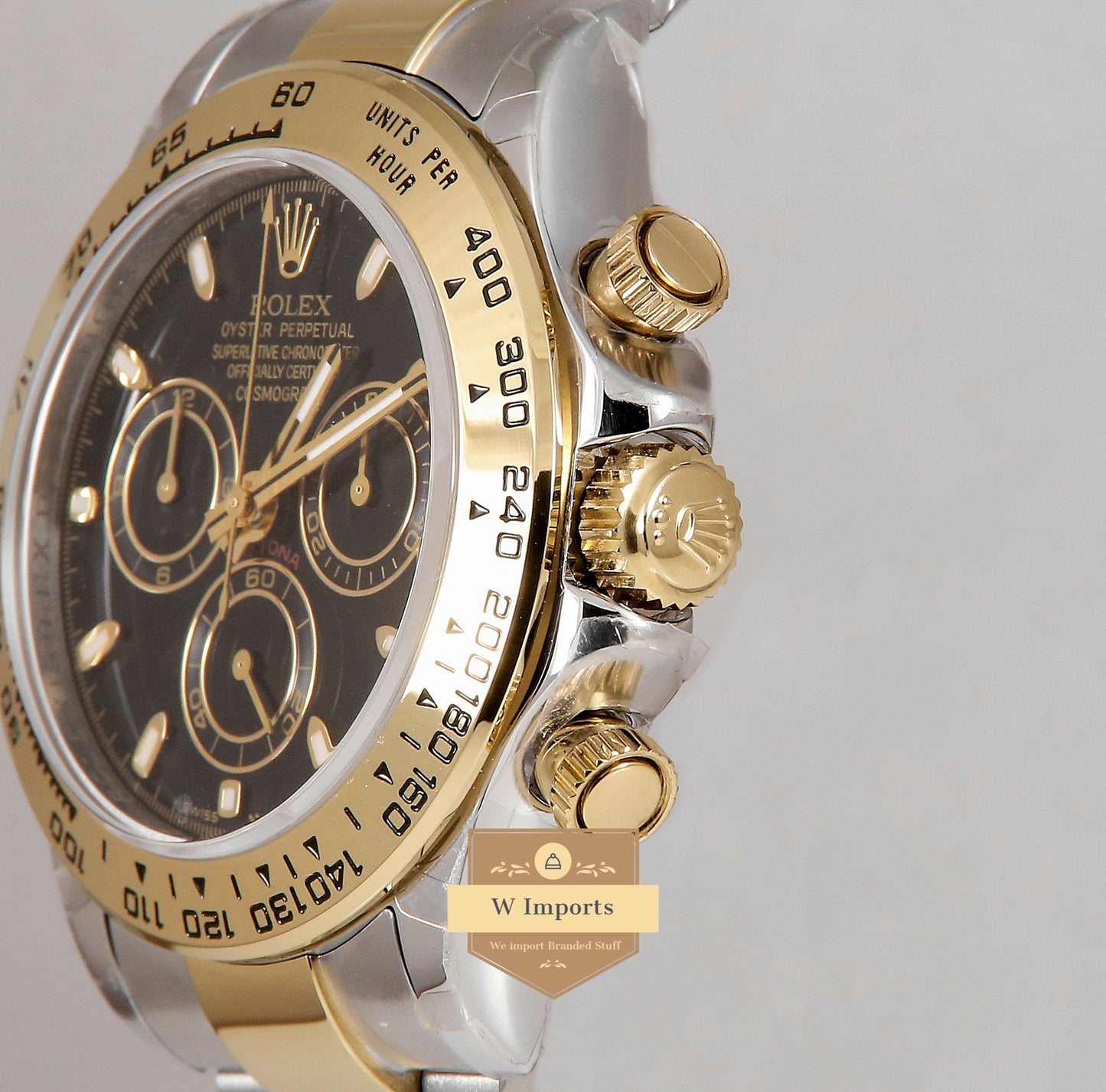 Latest Collection 40 Two Tone Yellow Gold With Black Dial Automatic Watch EW Made