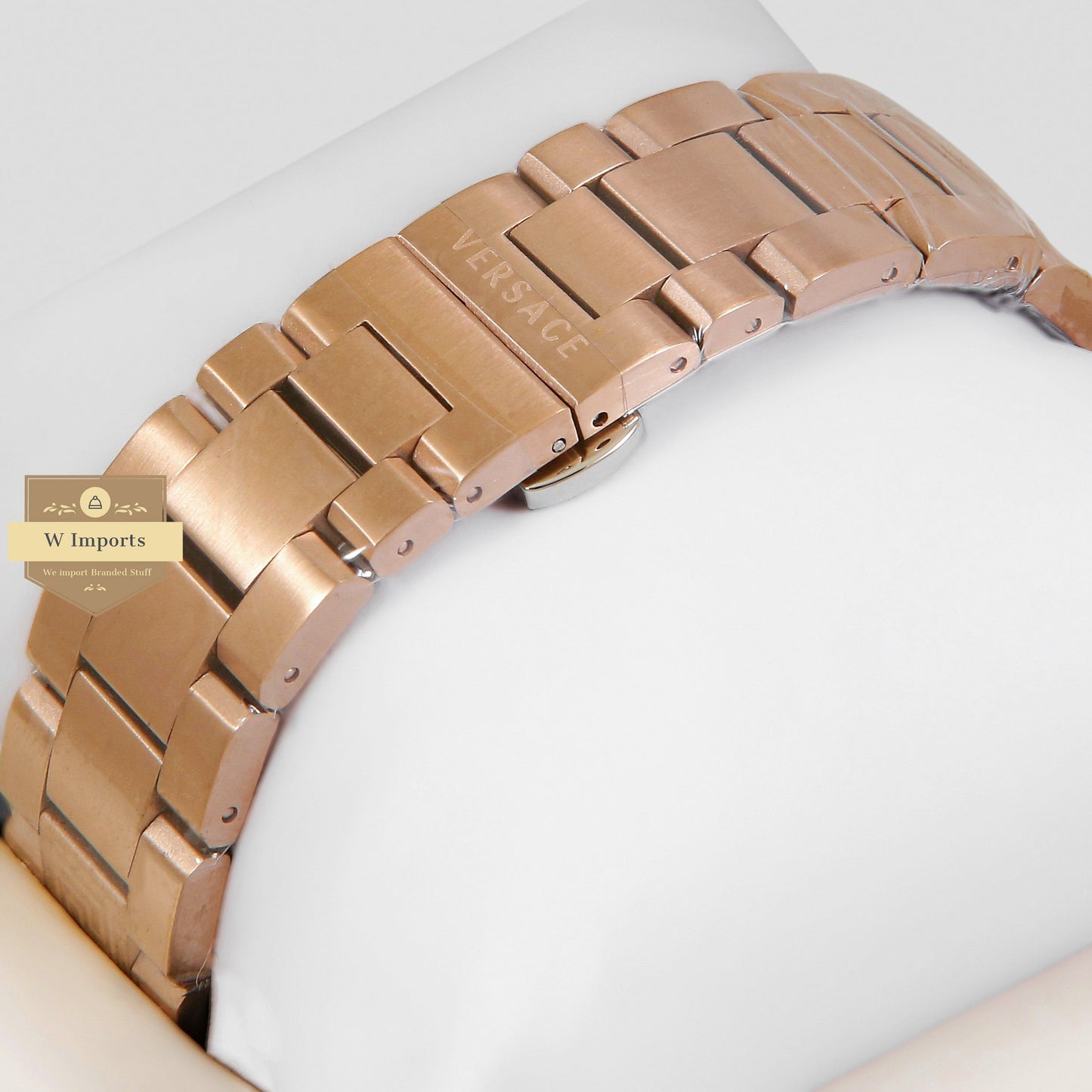 LATEST COLLECTION CHRONOGRAPH ROSE GOLD WITH WHITE DIAL CHAIN WATCH