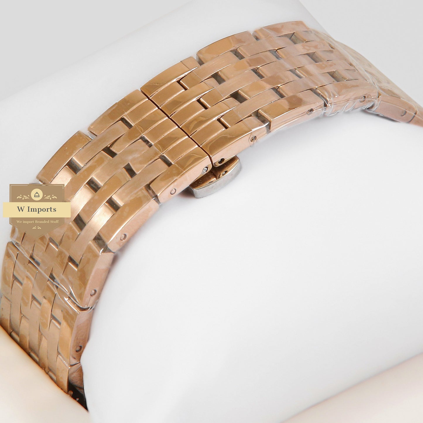 LATEST COLLECTION ROSE GOLD WITH WHITE DIAL CHAIN WATCH