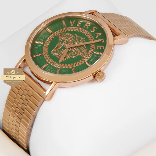 LATEST COLLECTION ROSE GOLD WITH GREEN DIAL LADIES WATCH