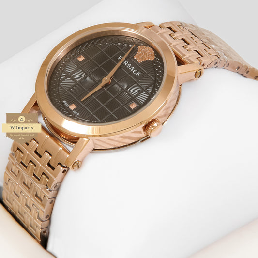 LATEST COLLECTION ROSE GOLD WITH BLACK DIAL LADIES WATCH