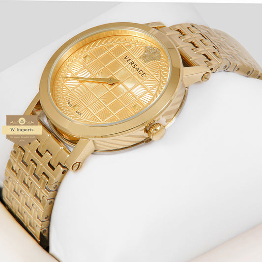 LATEST COLLECTION ALL YELLOW GOLD WITH DIAL LADIES WATCH