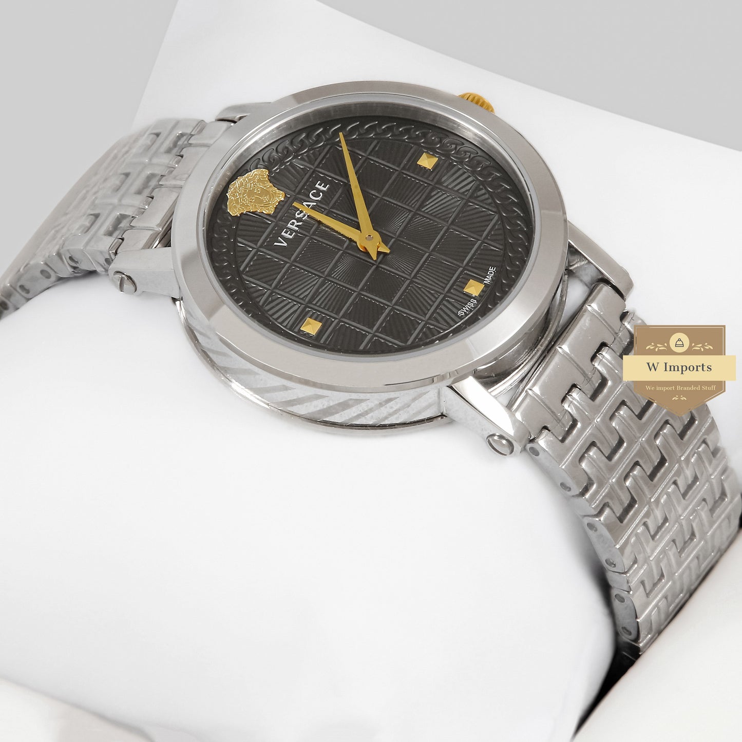 LATEST COLLECTION SILVER WITH BLACK DIAL LADIES WATCH
