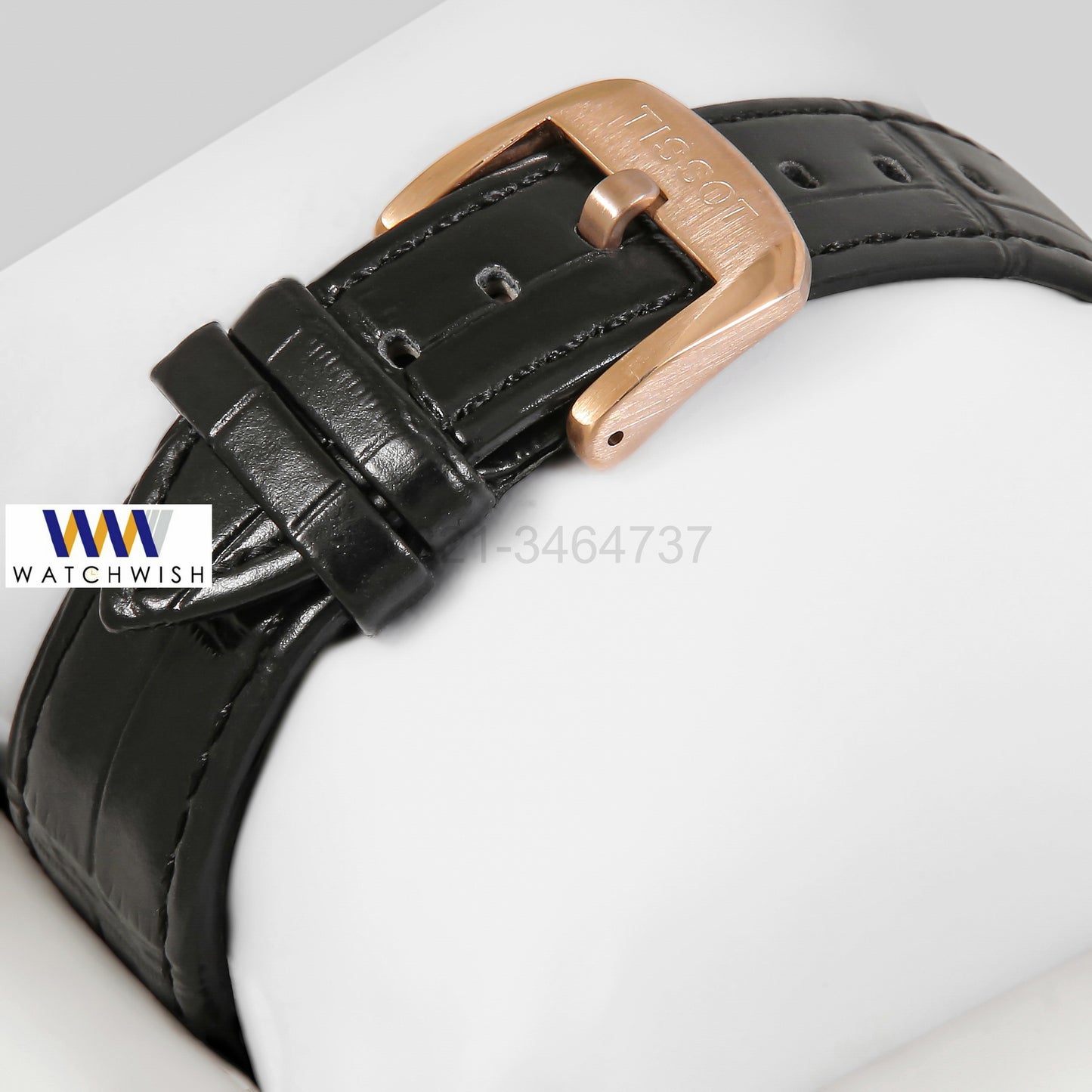 LATEST COLLECTION PRX  ROSE GOLD CASE WITH BLACK DIAL & LEATHER STRAP
