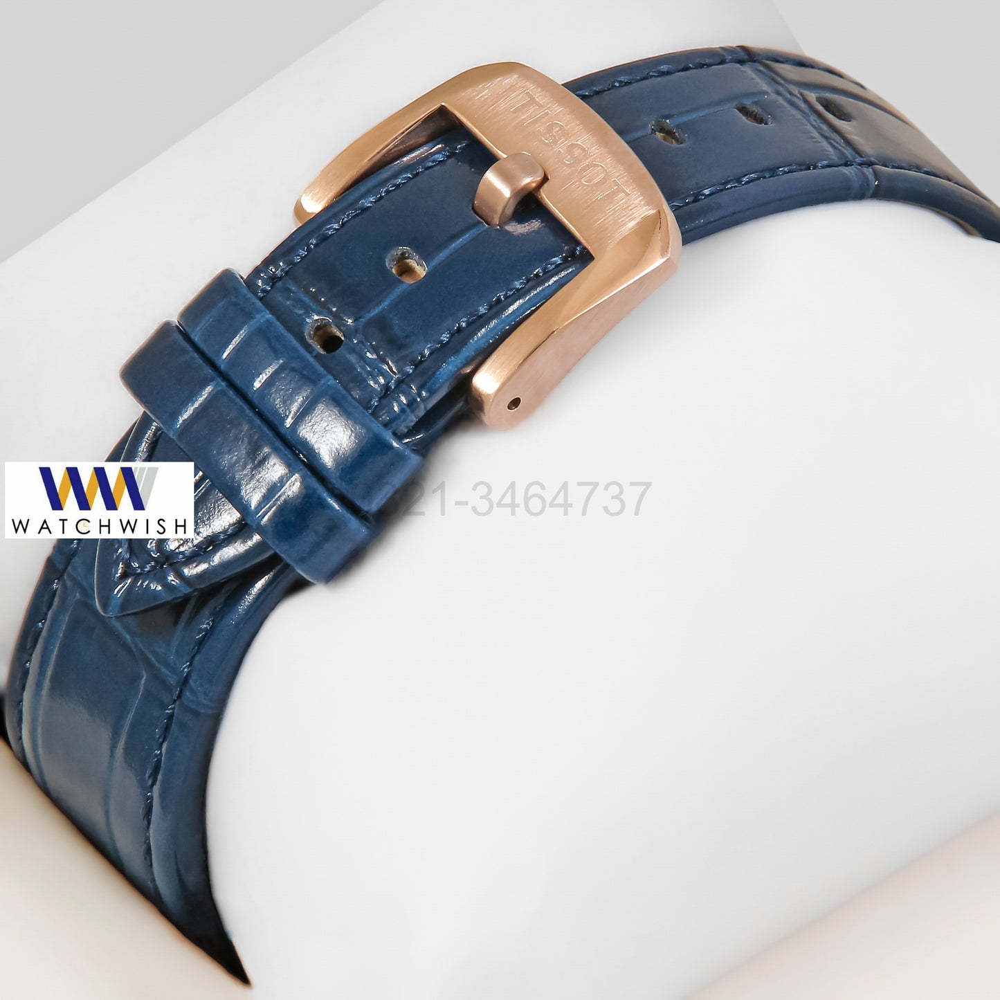 LATEST COLLECTION PRX ROSE GOLD CASE WITH BLUE DIAL & LEATHER STRAP