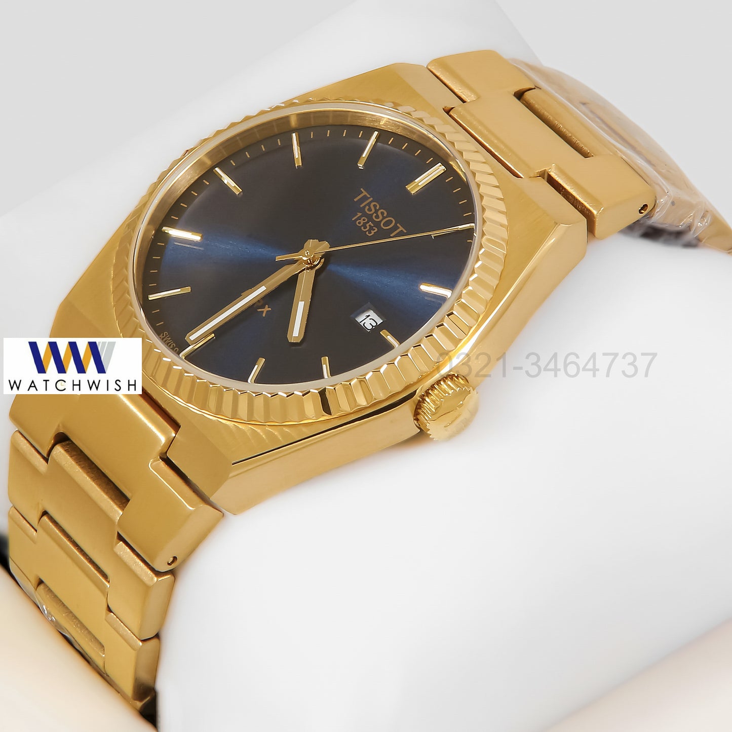 LATEST COLLECTION PRX YELLOW GOLD WITH BLUE DIAL WATCH