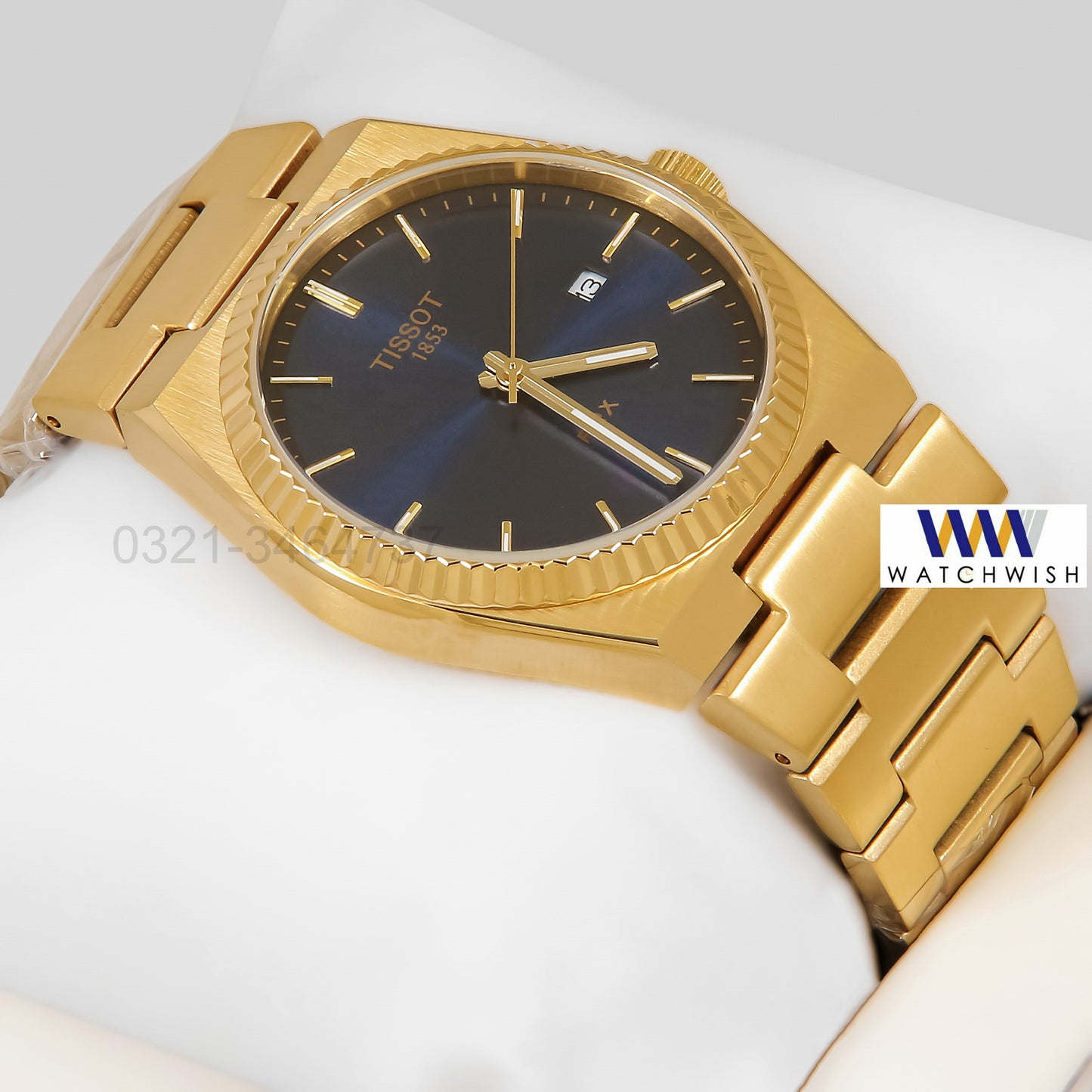 LATEST COLLECTION PRX YELLOW GOLD WITH BLUE DIAL WATCH