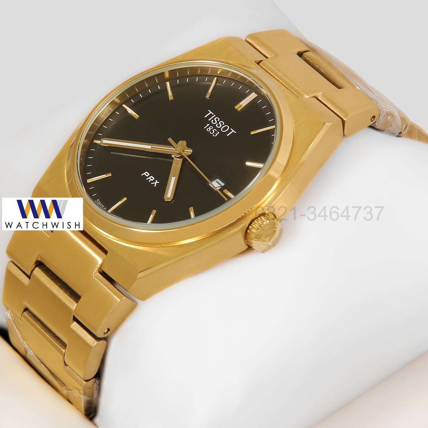 LATEST COLLECTION PRX YELLOW GOLD WITH BLACK DIAL WATCH