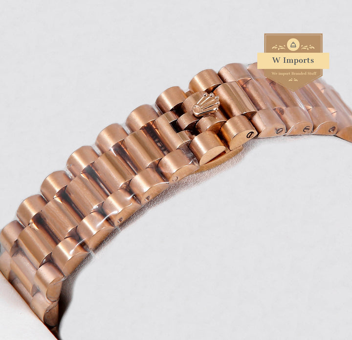 Latest Collection 40 Rose Gold With Chocolate Brown Dial  & Stone Bezel ZR Factory