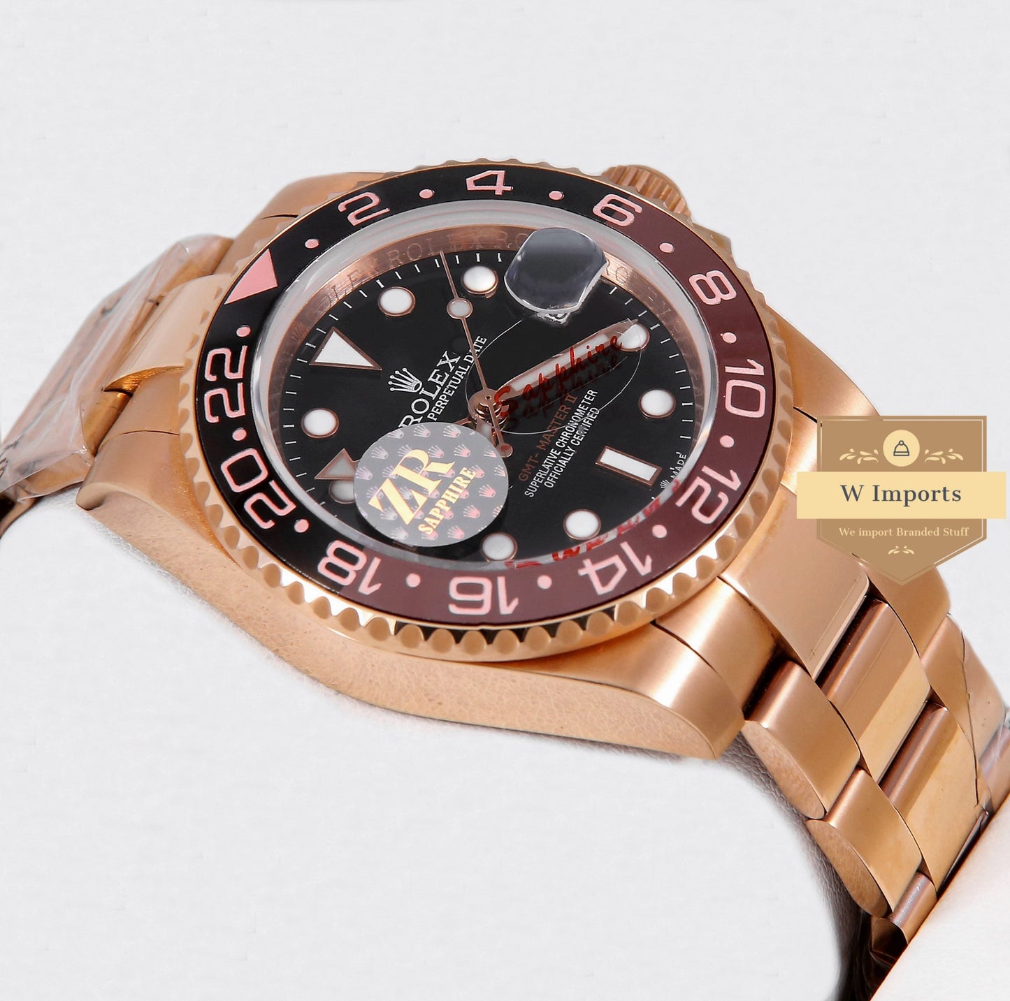 Latest Collection GMT 40 All Rose With Black Dial Automatic Watch ZR Factory