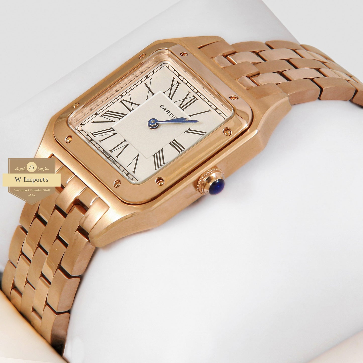 LATEST COLLECTION ROSE GOLD WITH WHITE DIAL CHAIN WATCH