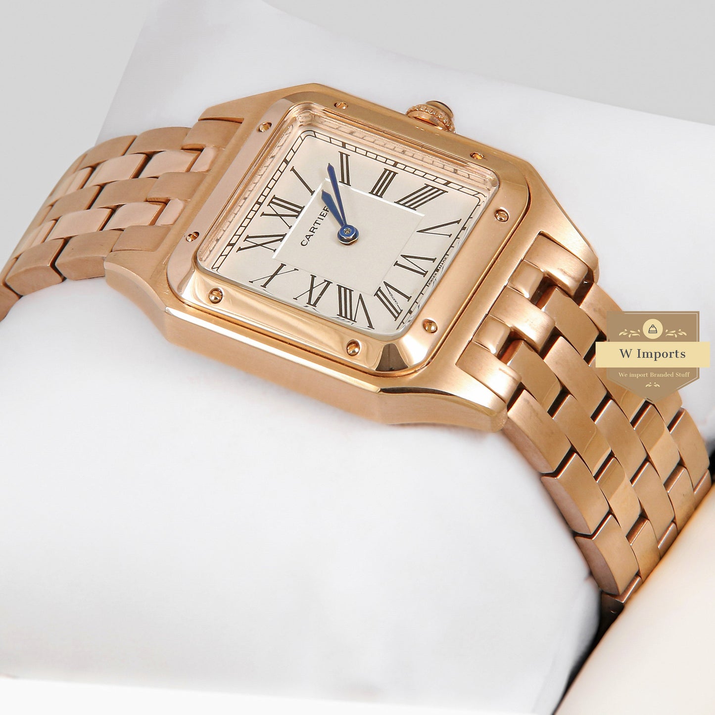 LATEST COLLECTION ROSE GOLD WITH WHITE DIAL CHAIN WATCH