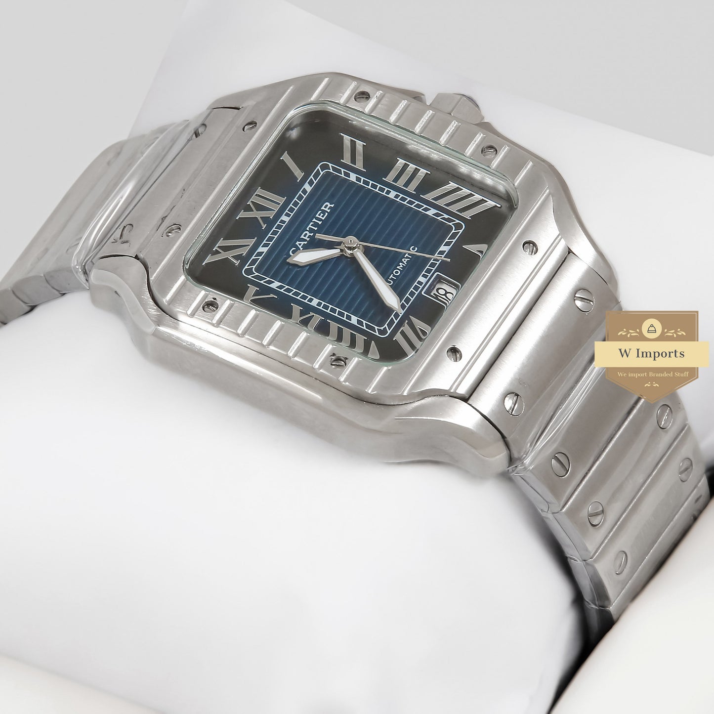 LATEST COLLECTION SILVER WITH DEEP BLUE DIAL AUTOMATIC WATCH