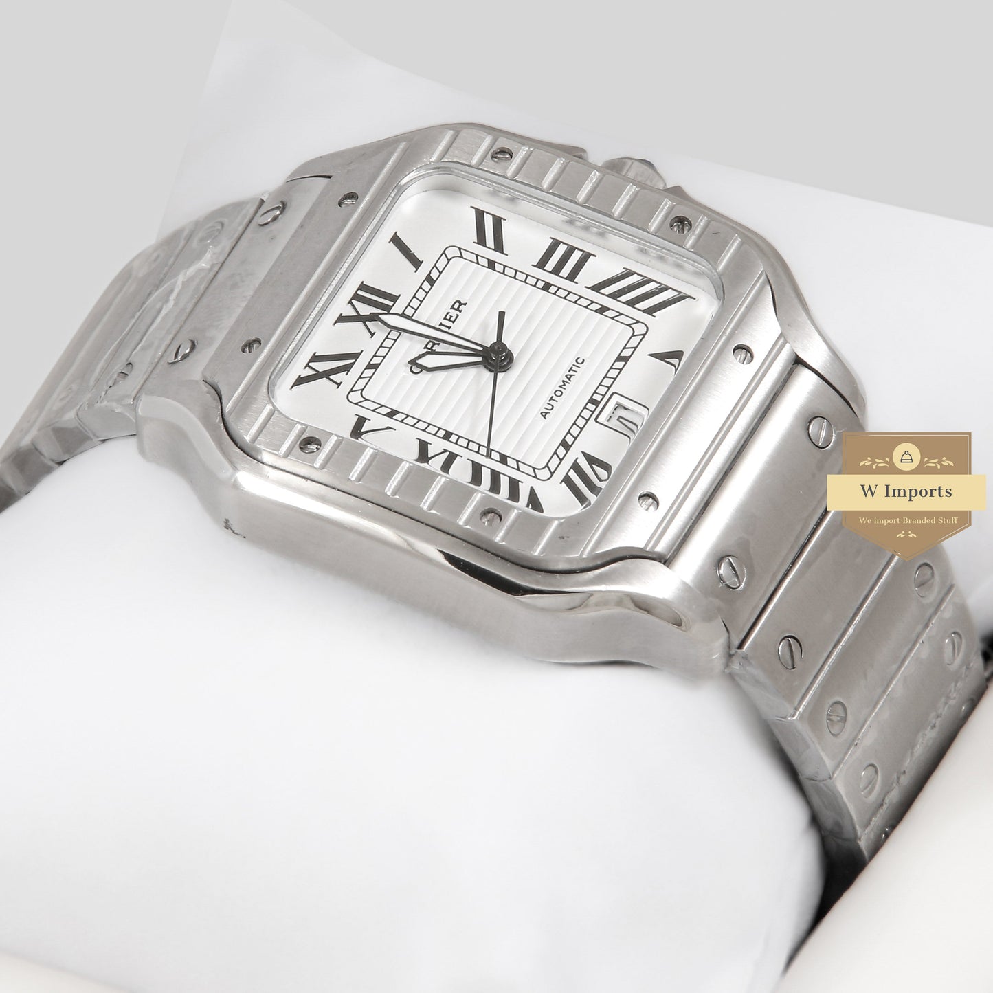 LATEST COLLECTION SILVER WITH WHITE DIAL AUTOMATIC WATCH