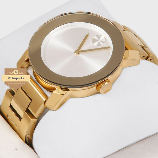 Latest Collection Yellow Gold With White Dial