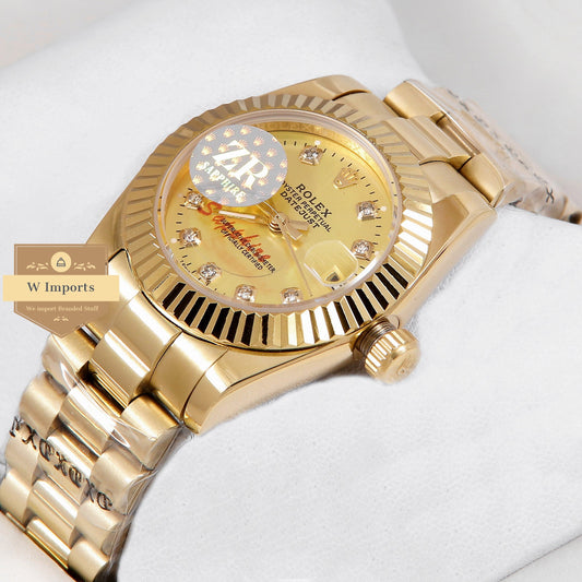 Latest Ladies Collection 31 All Yellow Gold With Dial Automatic Watch ZR Factory