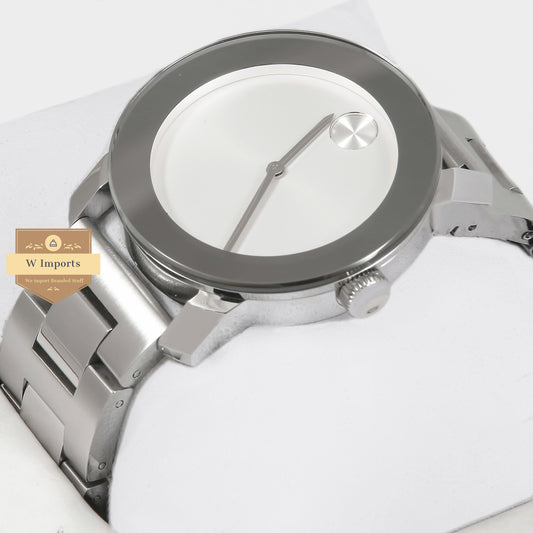 Latest Collection Silver With White Dial