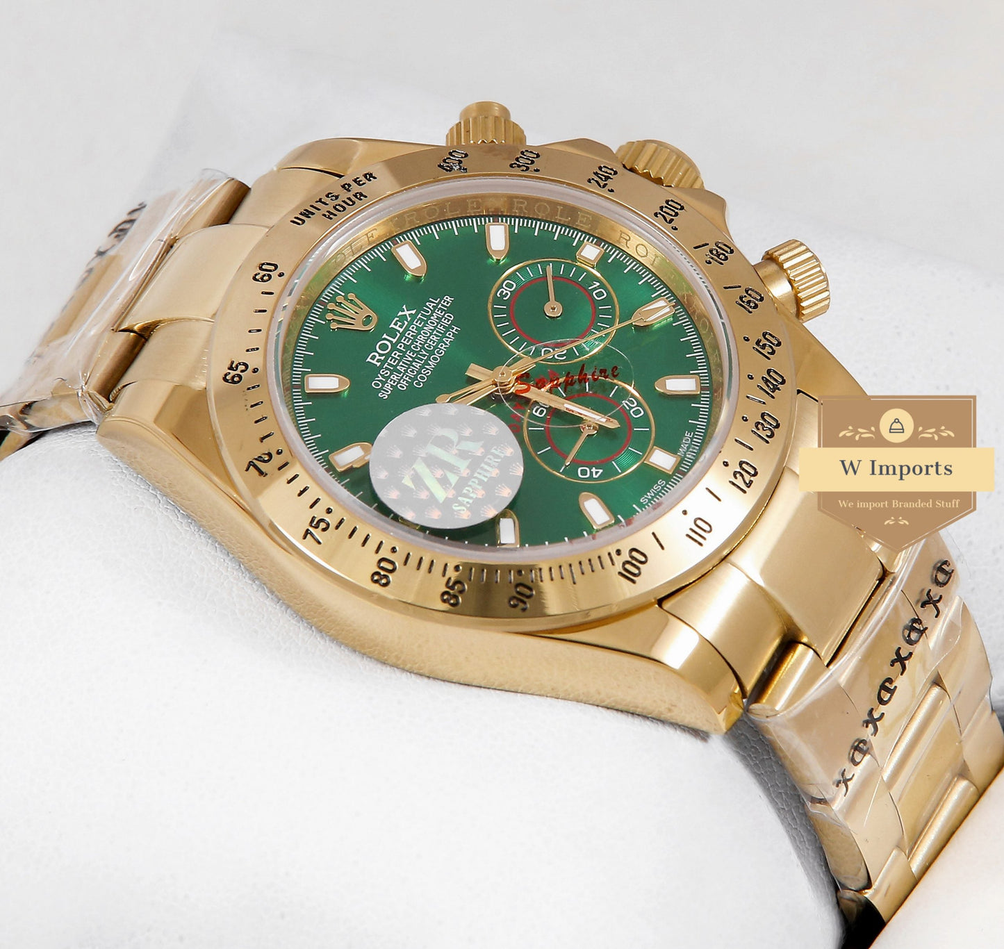 Latest Collection Chronograph 40 All Yellow Gold With Green Dial ZR Factory