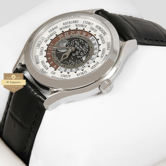 LATEST COLLECTION SILVER CASE WITH WHITE DIAL & BLACK LEATHER STRAP