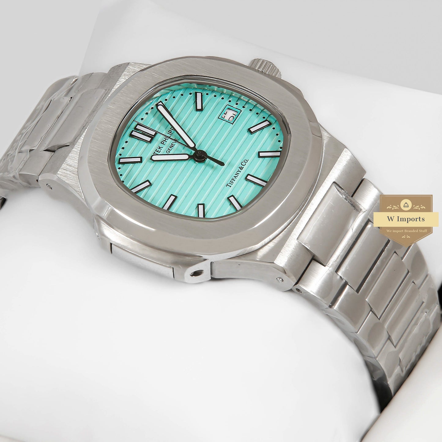 LATEST COLLECTION SILVER WITH SEA BLUE DIAL AUTOMATIC WATCH