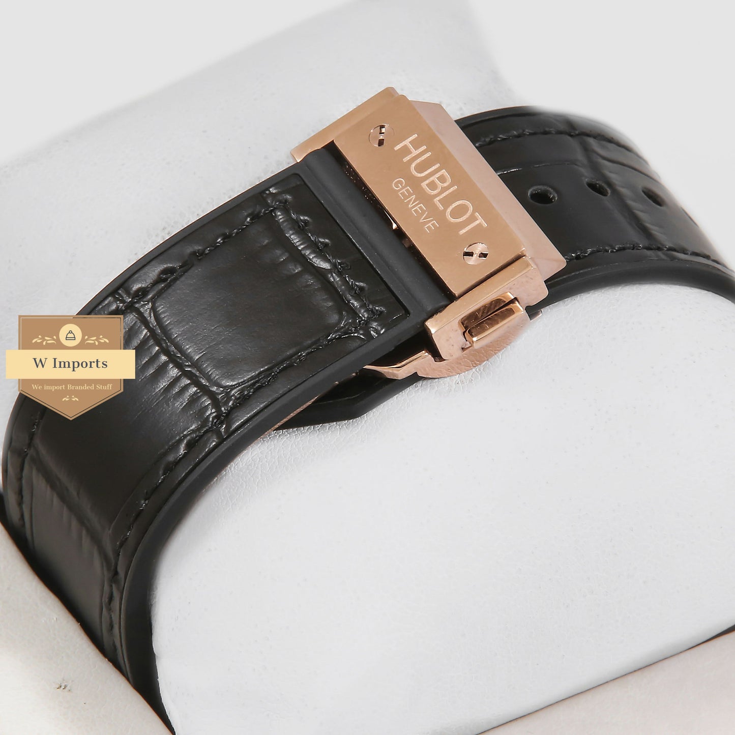 Latest Spirit of Collection Chronograph Rose Gold Stone Bezel & Grey Dial With Black Leather Strap