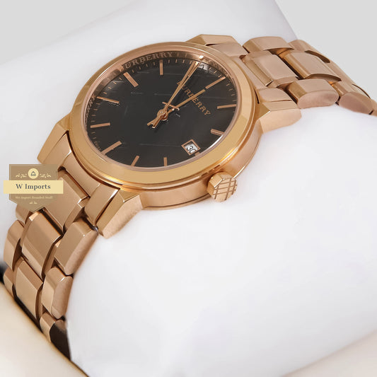 LATEST COLLECTION ROSE GOLD WITH BLACK DIAL LADIES WATCH