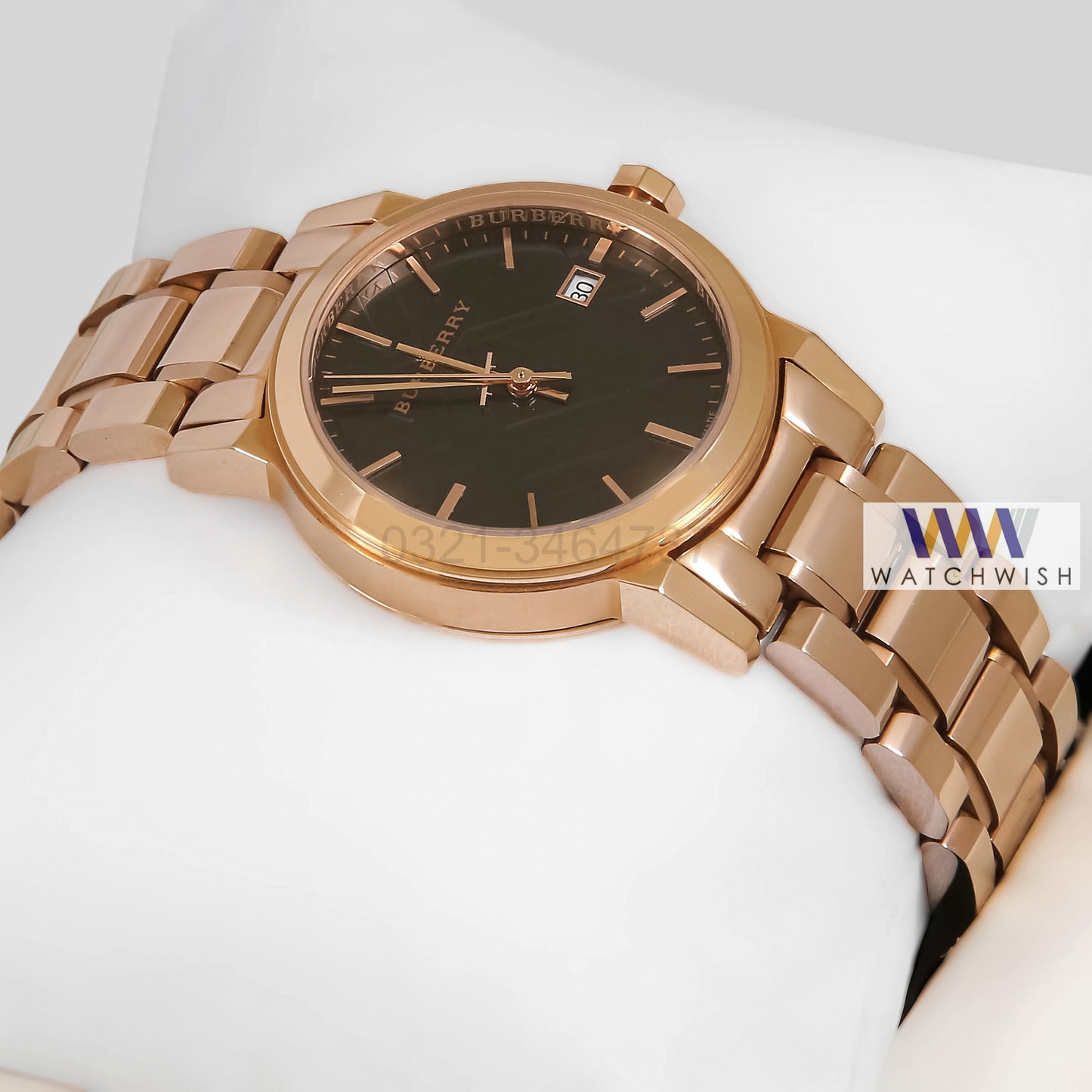 LATEST COLLECTION ROSE GOLD WITH BLACK DIAL LADIES WATCH