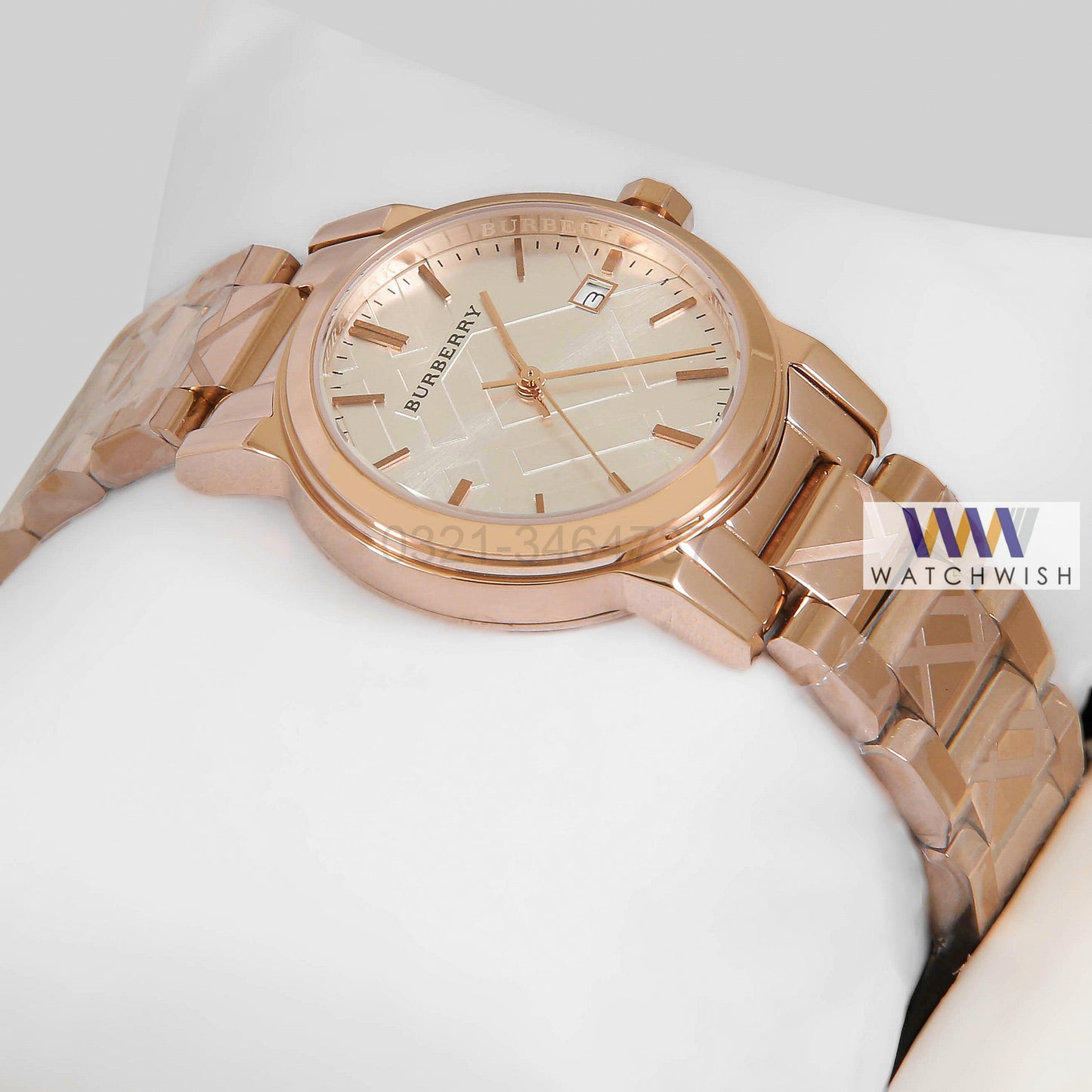 LATEST COLLECTION ROSE GOLD WITH SILVER DIAL LADIES WATCH