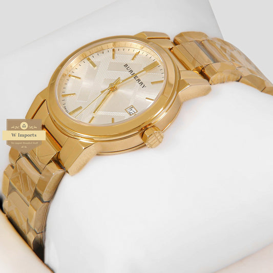 LATEST COLLECTION YELLOW GOLD WITH SILVER DIAL LADIES WATCH