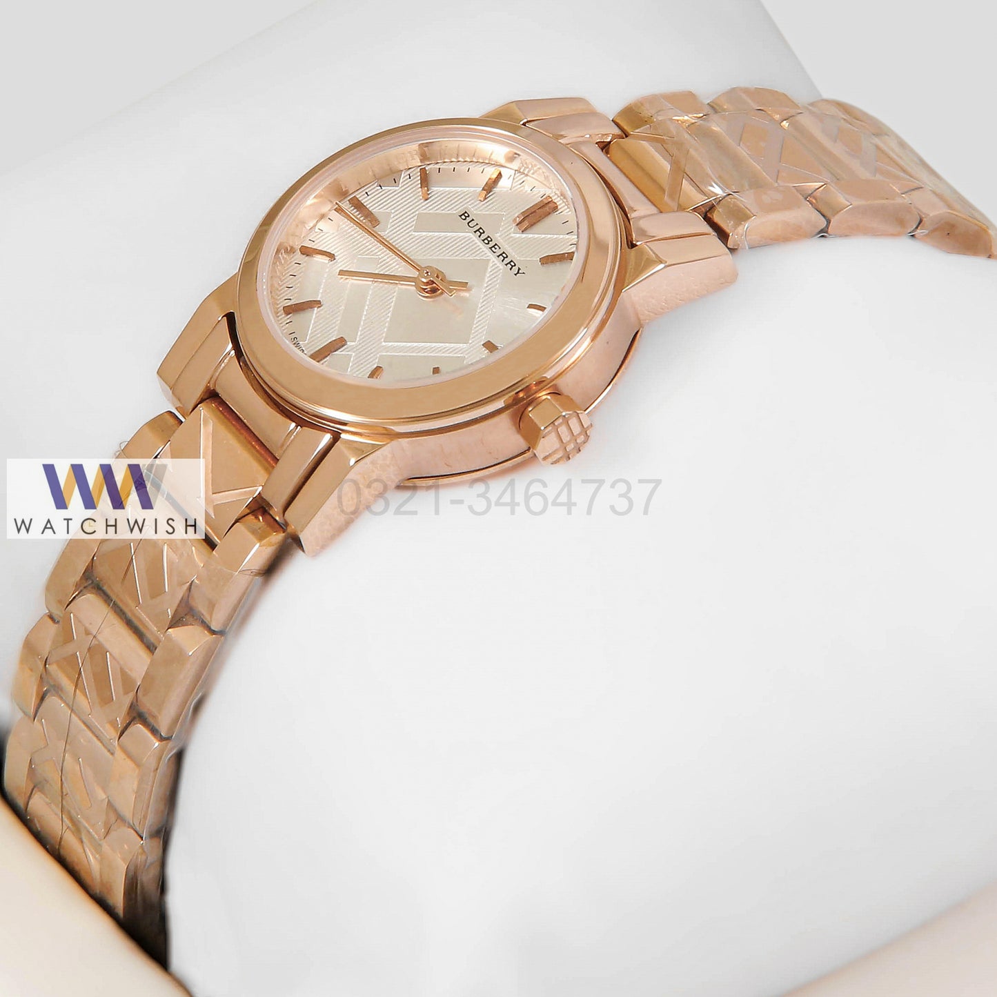 LATEST COLLECTION ROSE GOLD WITH SILVER DIAL LADIES WATCH