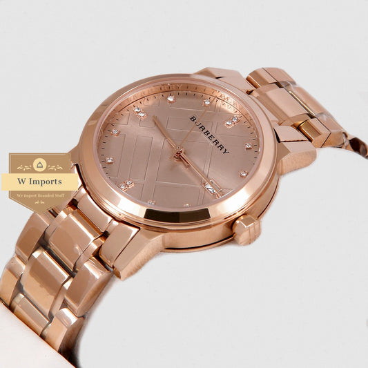 Latest Collection All Rose Gold With Stone Figure Ladies Watch