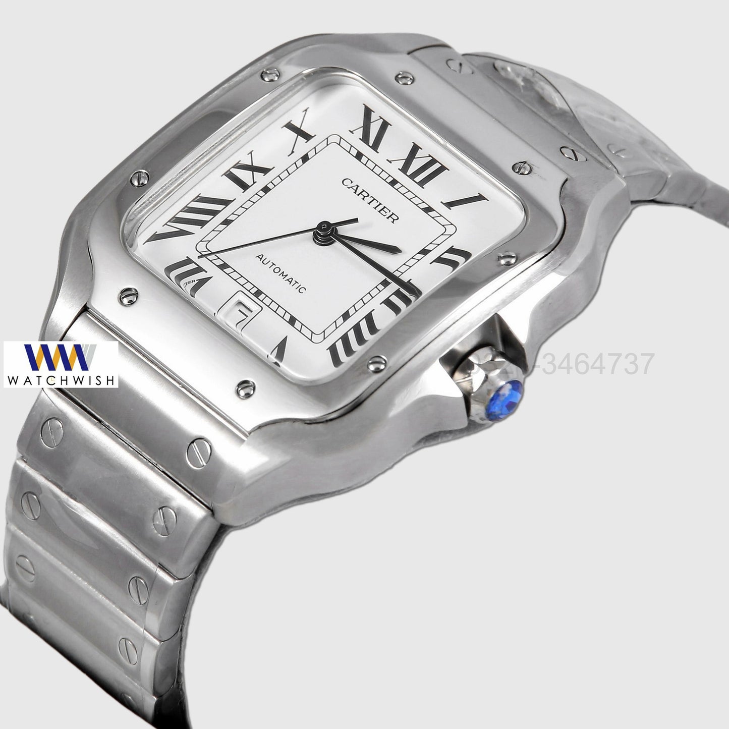 Latest Collection Silver With White Dial Automatic Watch