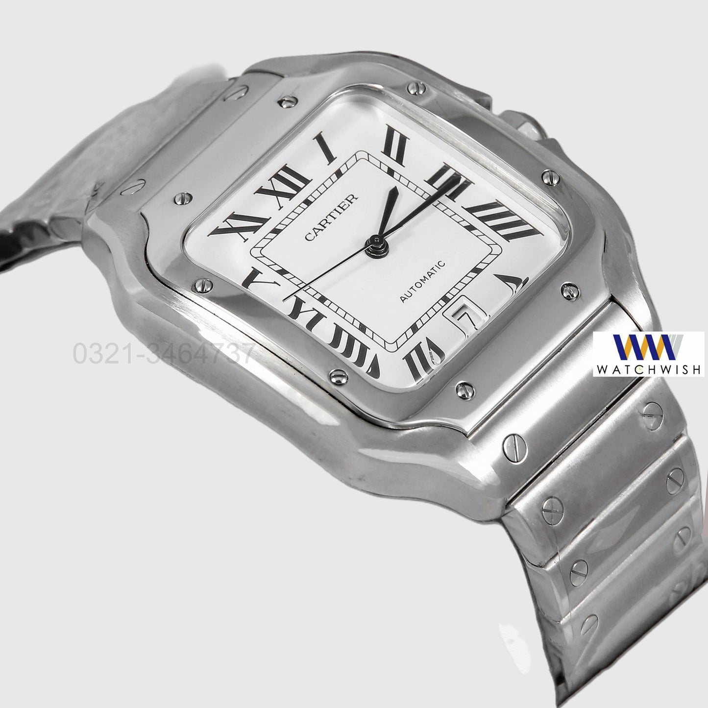 Latest Collection Silver With White Dial Automatic Watch