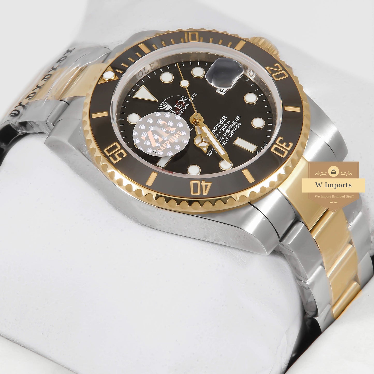 Latest Collection 40 Two Tone Chain With Black Dial Automatic Watch ZR Factory