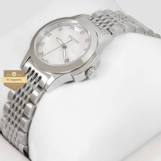 LATEST COLLECTION SILVER WITH WHITE DIAL LADIES WATCH