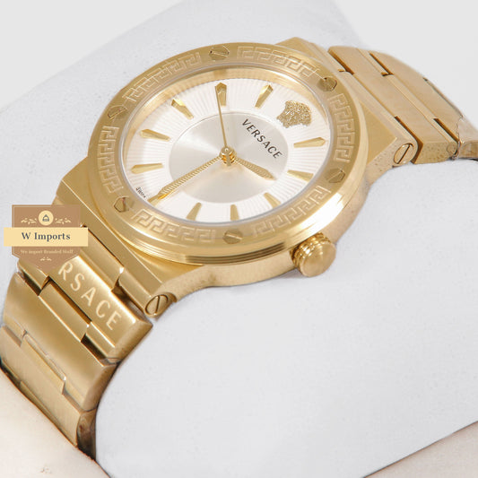 Latest Collection All Yellow Gold With White Dial Ladies Watch