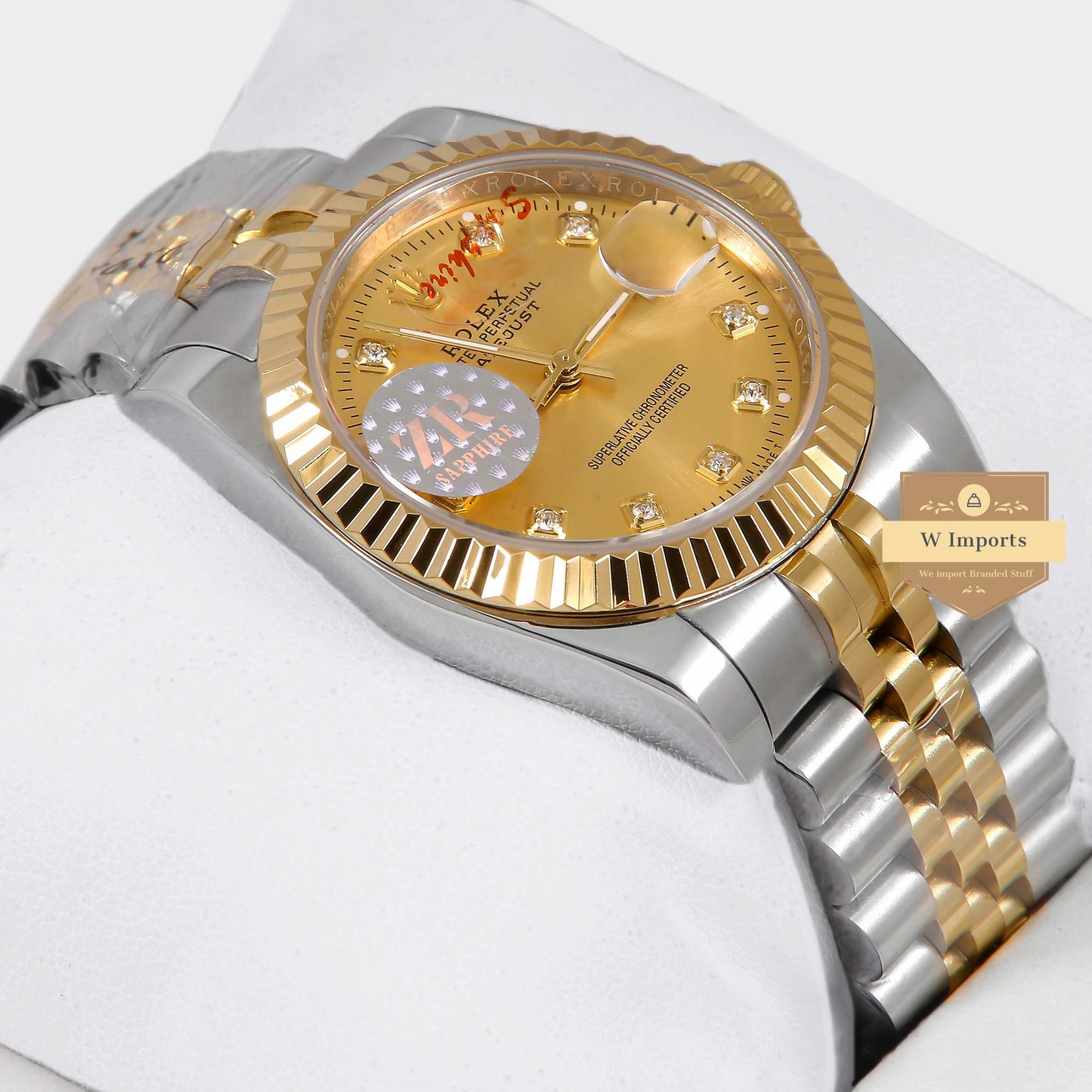 Latest Ladies Collection 31 Two Tone Yellow Gold With Dial Automatic Watch ZR Factory