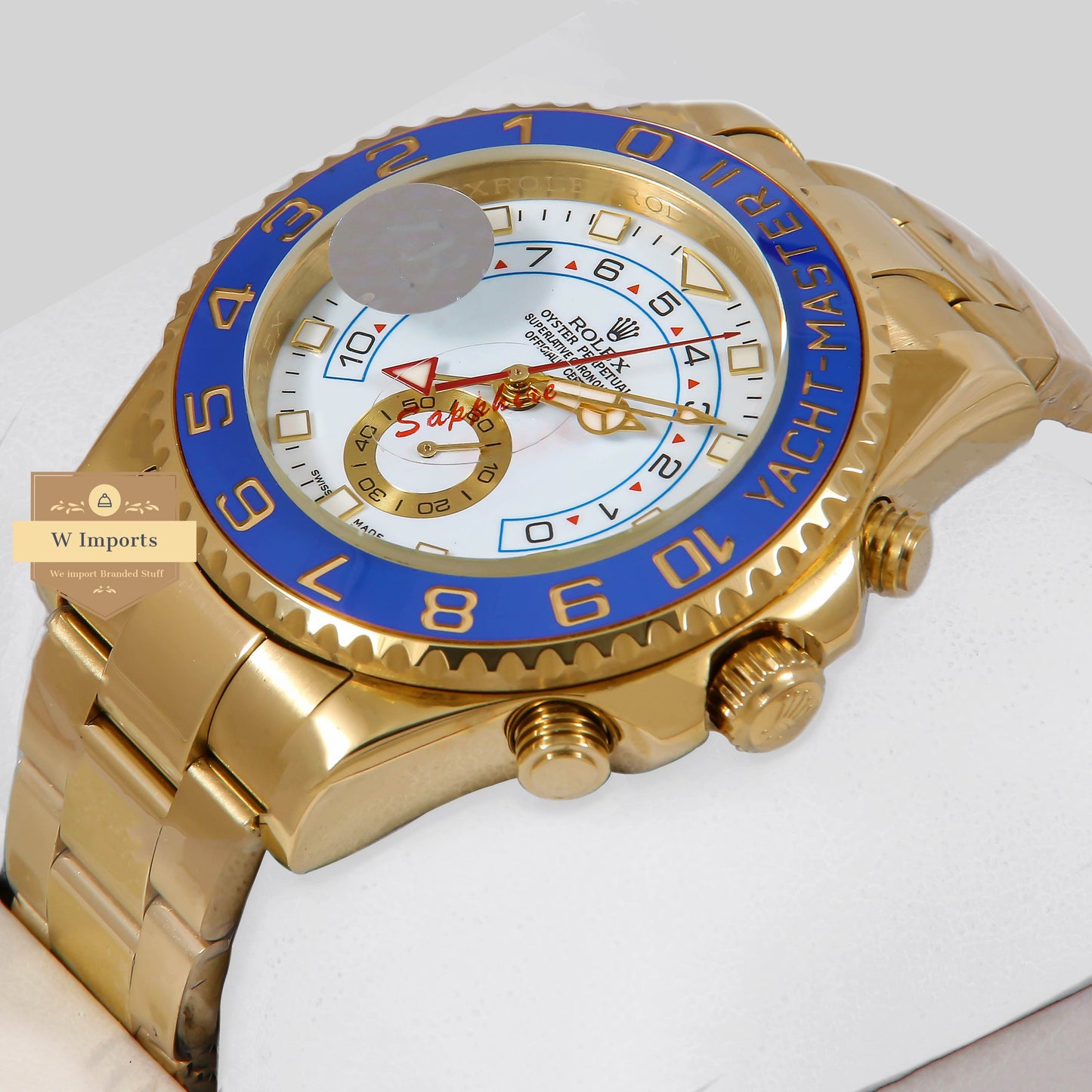 Latest Collection 43 GMT Yellow Gold With White Dial Automatic Watch ZR Factory