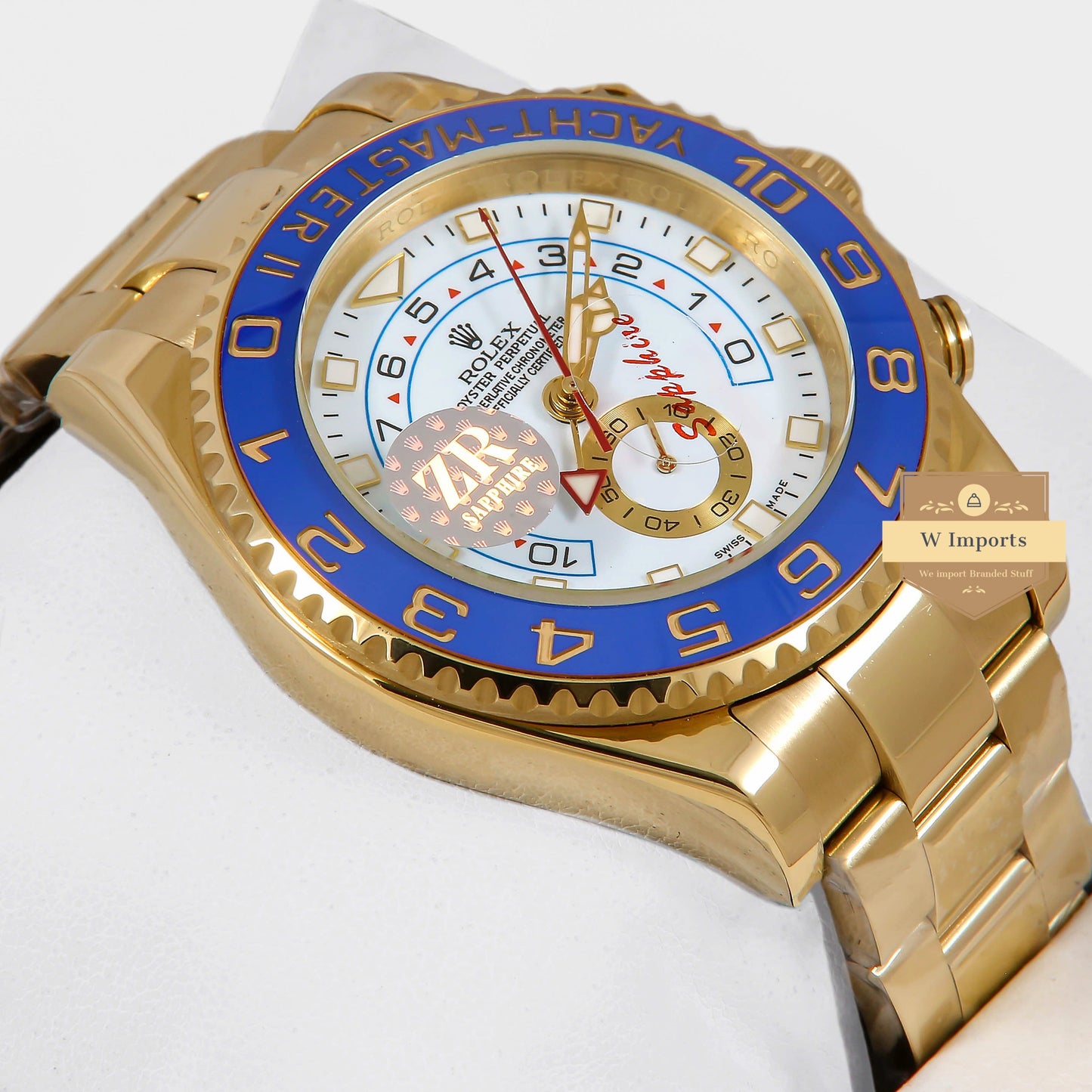 Latest Collection 43 GMT Yellow Gold With White Dial Automatic Watch ZR Factory