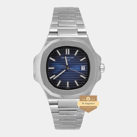Latest Collection Silver With Blue Dial Automatic Watch