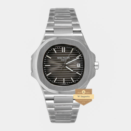 Latest Collection Silver With Grey Dial Automatic Watch