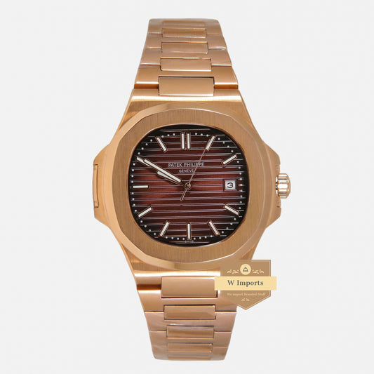 Latest Collection Rose Gold With Brown Dial Automatic Watch