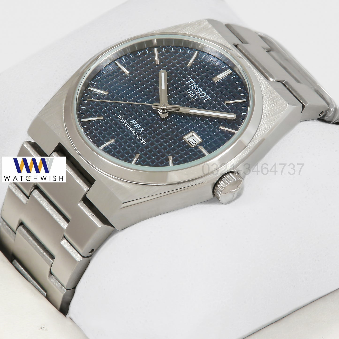 Latest Collection PRX Silver With Blue Dial Stainless Steel Watch