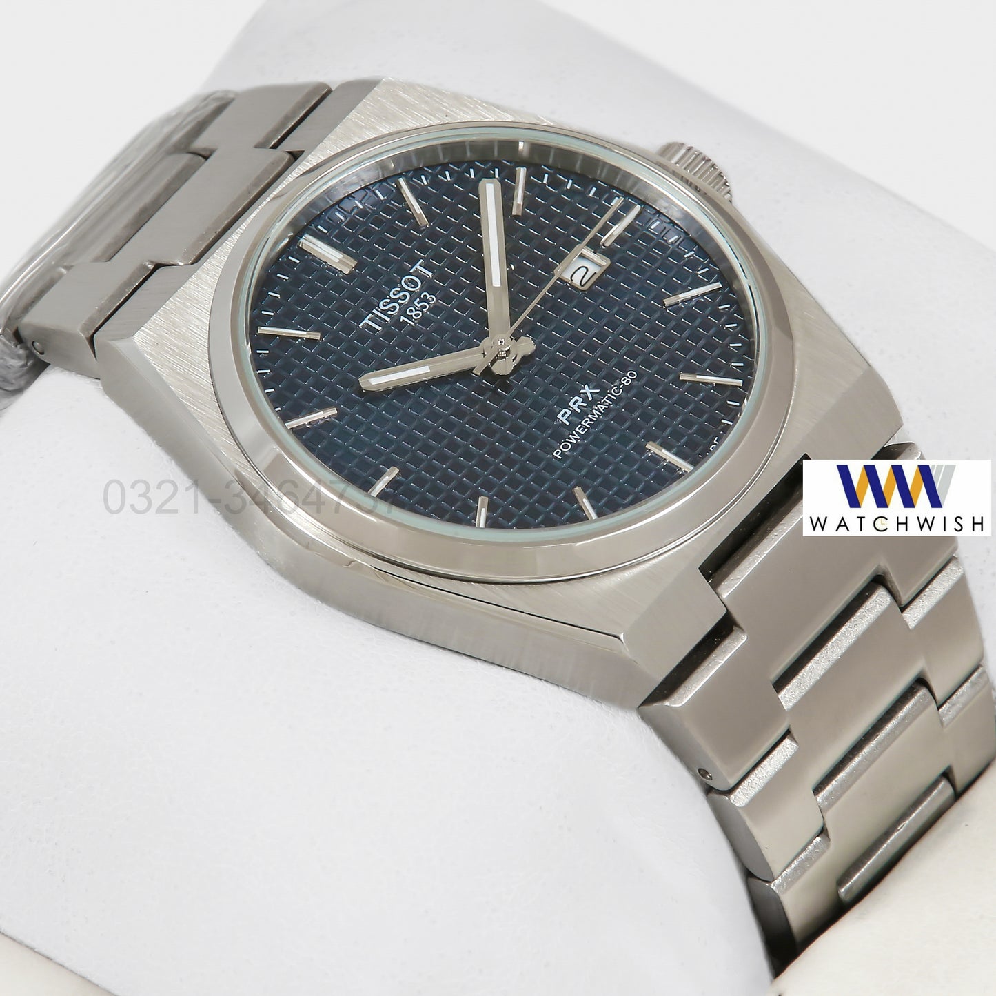 Latest Collection PRX Silver With Blue Dial Stainless Steel Automatic Watch