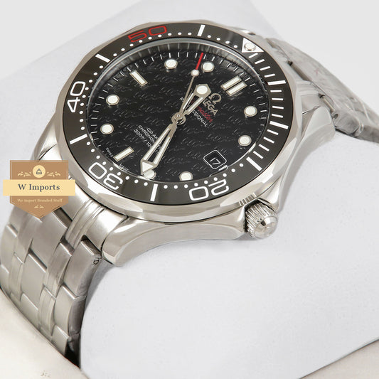 Latest Collection 007 Silver With Black Dial Automatic Watch