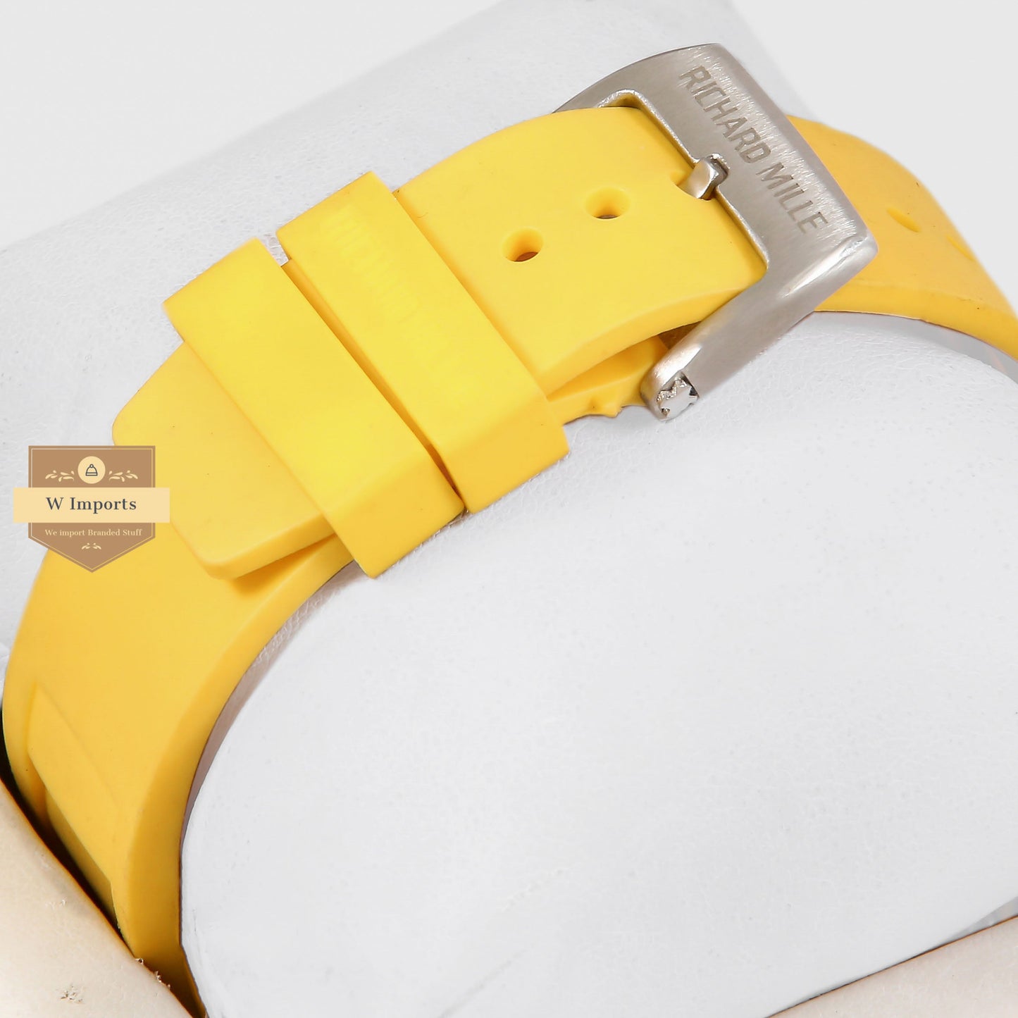 Latest Collection Chronograph Silver Case & Yellow Rubber Strap
