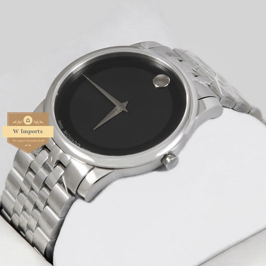 Latest Collection Silver With Black Dial