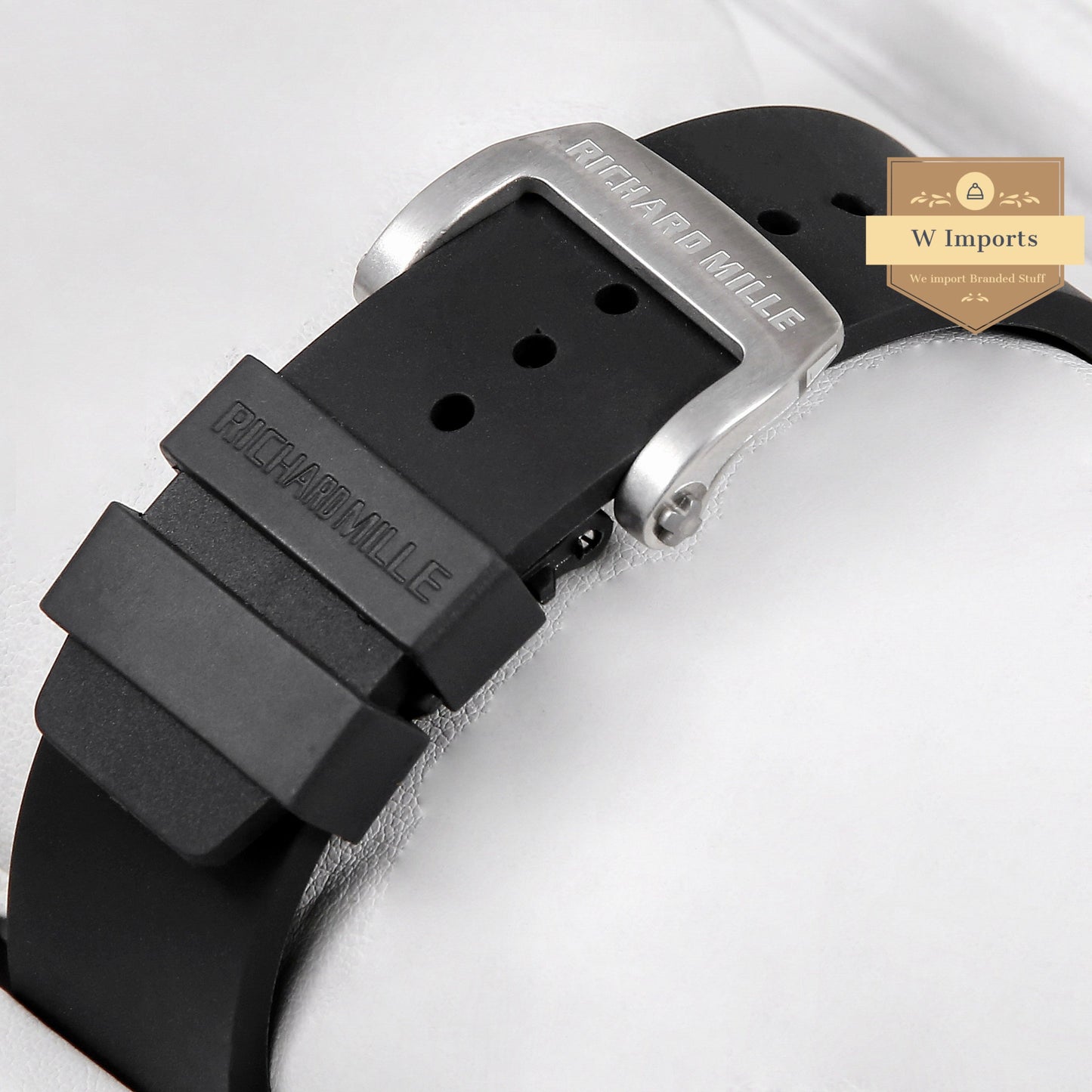 Latest Collection Chronograph Silver With Black Rubber Strap